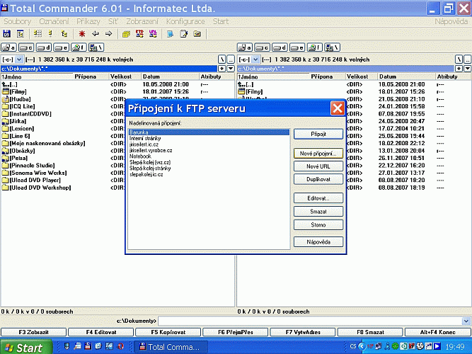 N�vod k nastaven� FTP p�ipojen�