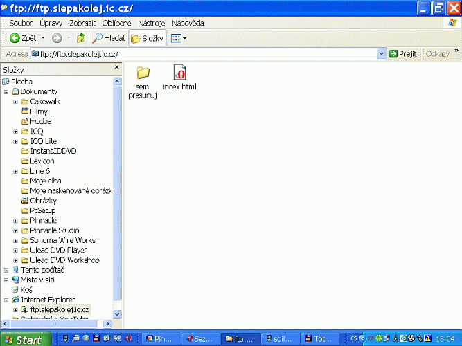 N�vod k FTP p�ipojen�