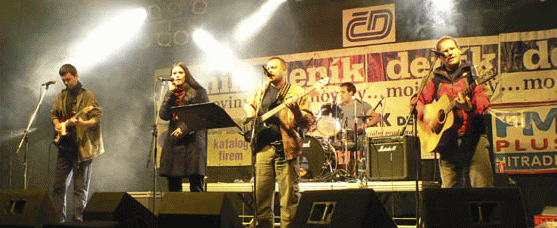 Rozmístění skupiny na pódiu